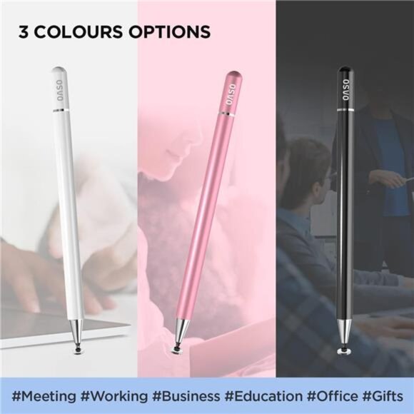 Apple Stylus Pen for Touch Screens, Disc Tip & Magnet Cap Styli Pencil - Picture 6 of 7